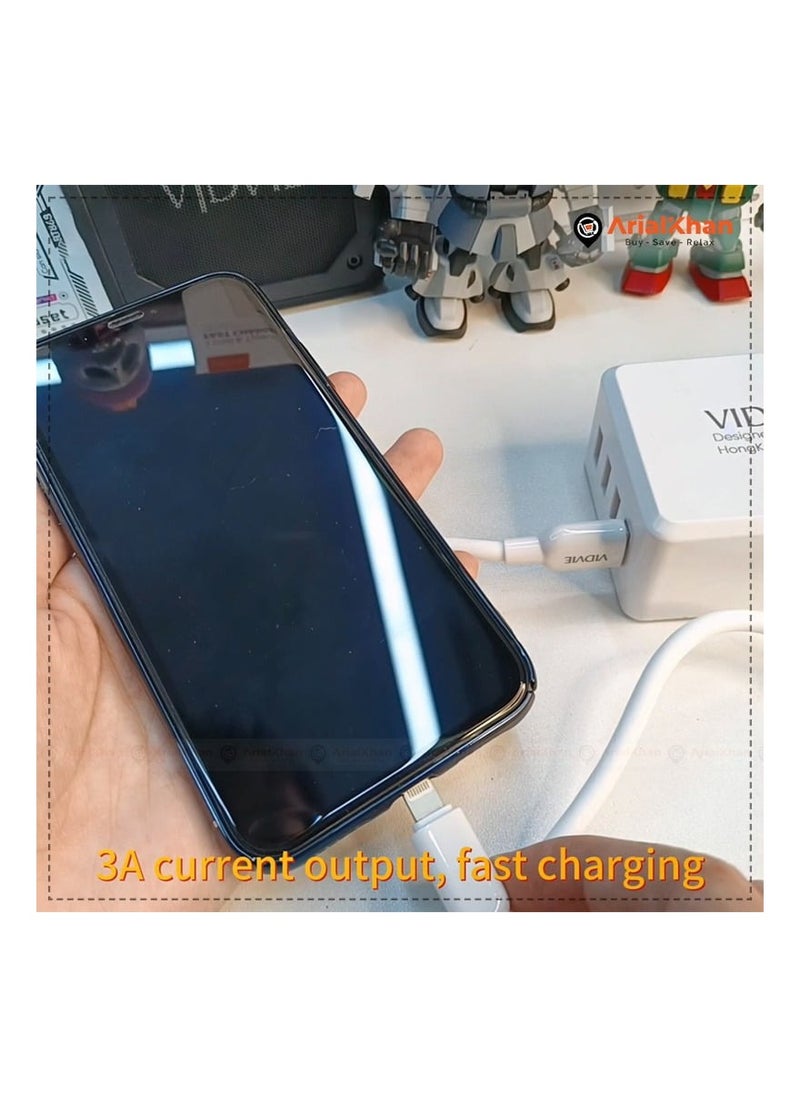 Vidvie - Real Silicone Lightning Data Cable high quality for any IOS device(VIDVIE-CB4025i - Image 1