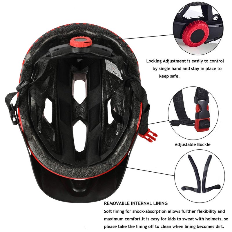 EXCLUSKY Kids Helmet, Exclusky Kids Bike Helmet Adjustable Safety Lightweight Children Bicycle Helmet for Kids Skating Cycling Scooter Boys and Girls Bicycle Helmets Ages 5-14 - Image 5