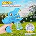 Yunaking 3PC Bubble Gun for Kids with 3 Bottles Solutions 13 Holes Turbo Mode Auto Bubbles Machine Birthday Gifts for Girls Kids Toys for Ages 3 48 Valentines Day Gifts Easter Xsmas Outdoor BluePinkPurple - Image 4