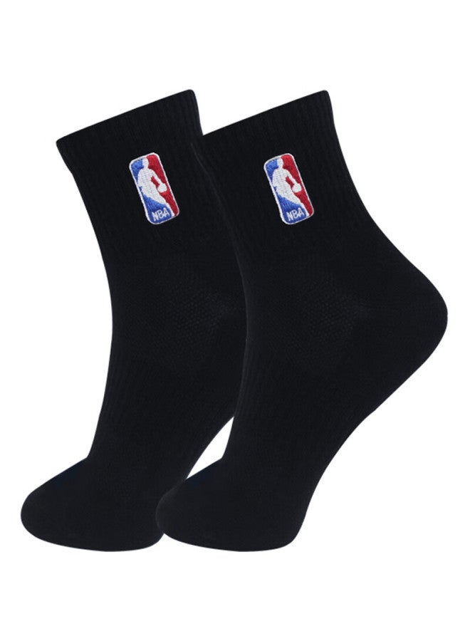 Nba Men's Socks, Odor-resistant, Antibacterial, Summer Casual Basketball Mesh Breathable Sweat-absorbing Sports Cotton Socks, 3 Pairs - Image 4