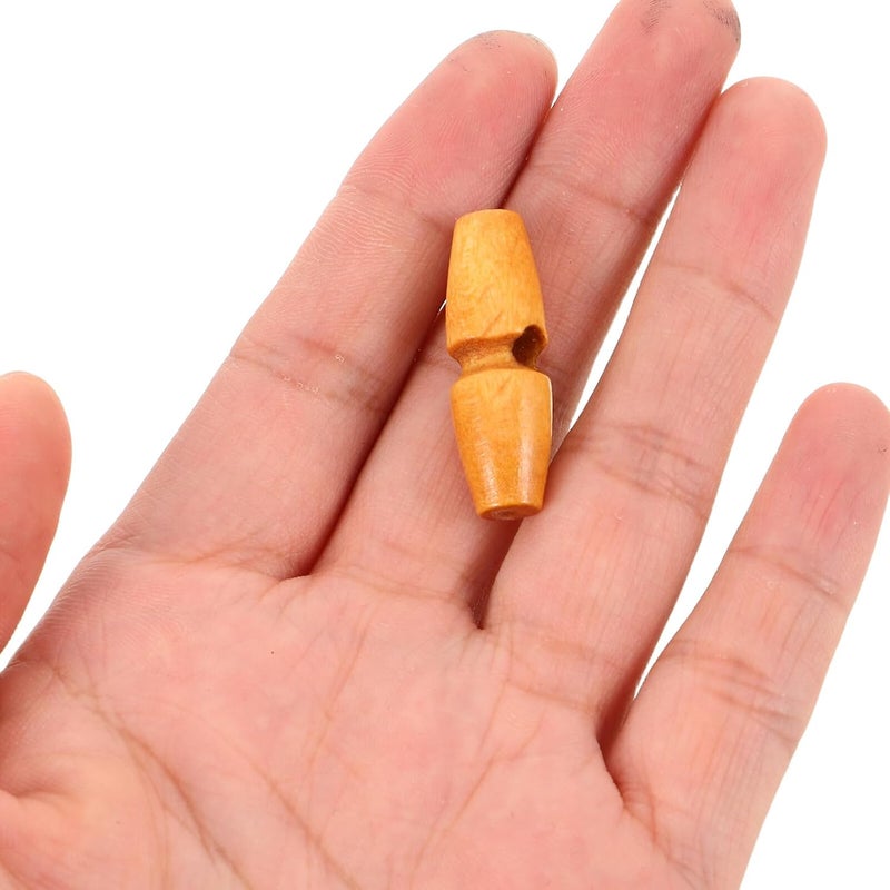 50pcs Vintage Wooden Horn Coat Buttons 3.0cm Large Toggle Single Hole Sewing Accessories for DIY Jackets Sweaters and Outerwear Craft Supplies - Image 4