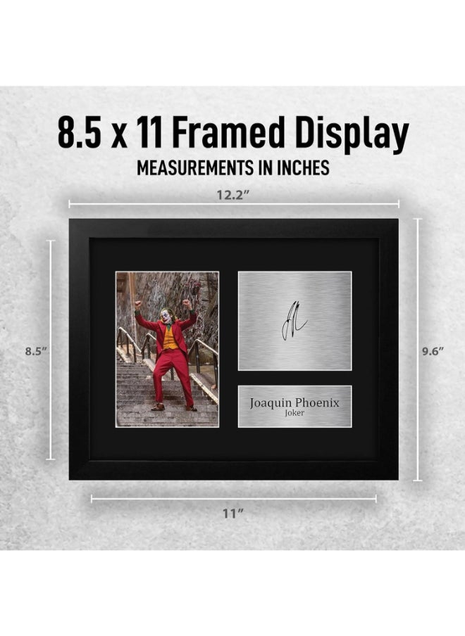 HWC Trading HWC Trading Joaquin Pheonix Joker Batman Framed Gifts Printed Signed Autograph Picture for Movie Memorabilia Fans  - Image 2