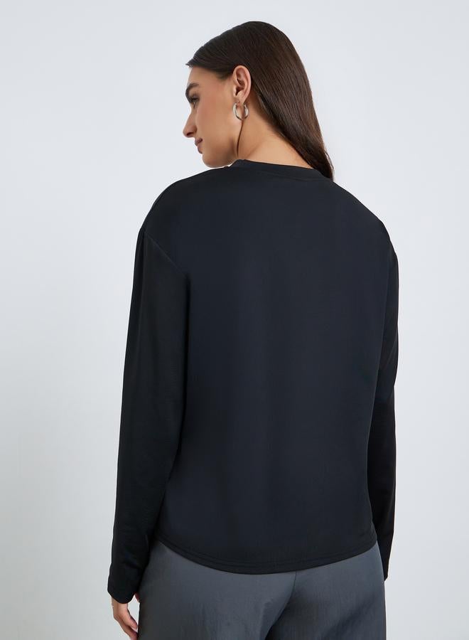 Styli Women Long Sleeve Graphic Print T-Shirt - Image 5