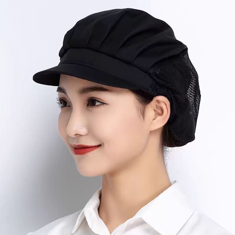 Workshop Work Hat Catering Factory Canteen Kitchen Chef Hat Dustproof And Oil-Proof Breathable Net - Image 4