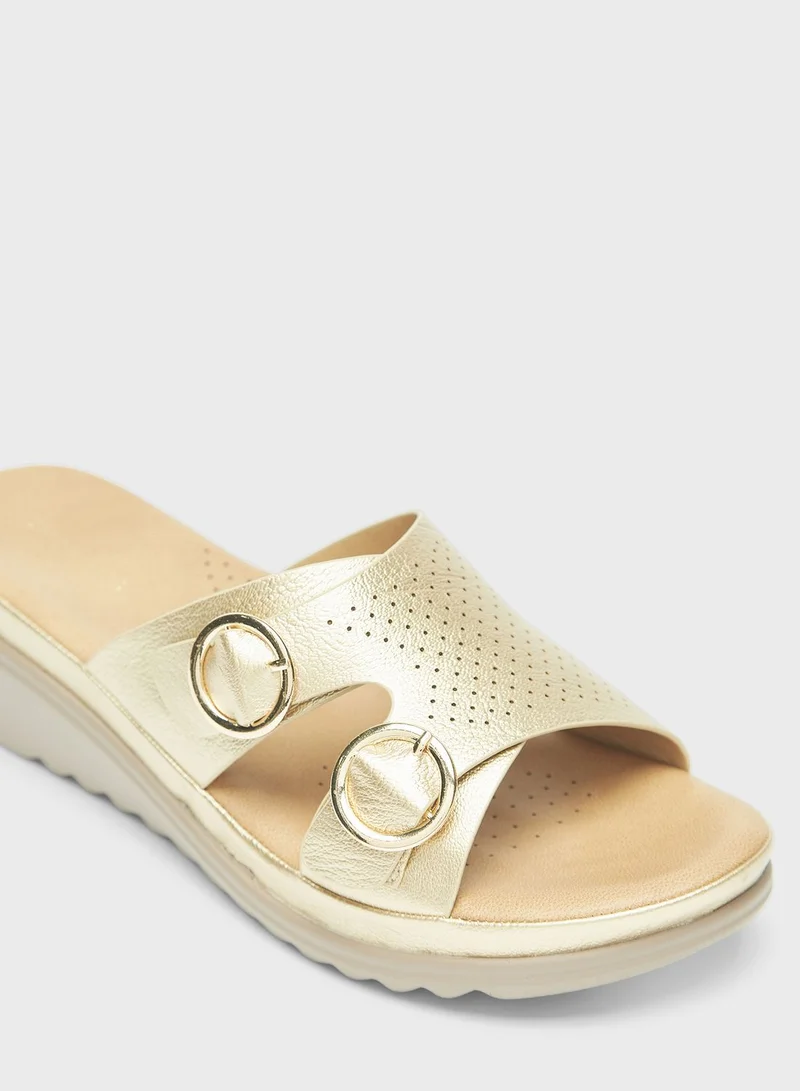 shoexpress Multi Strap Flat Sandals