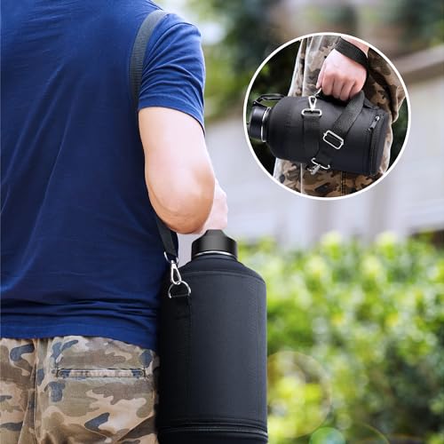 Coolflask Water Bottle Holder for Gallon Water Jug 128 oz Water Flask Carrying Pouch with Detachable Adjustable Padded Shoulder Strap - Carry, Protect and Insulate Your Flask for Sport/Outdoor - Image 4