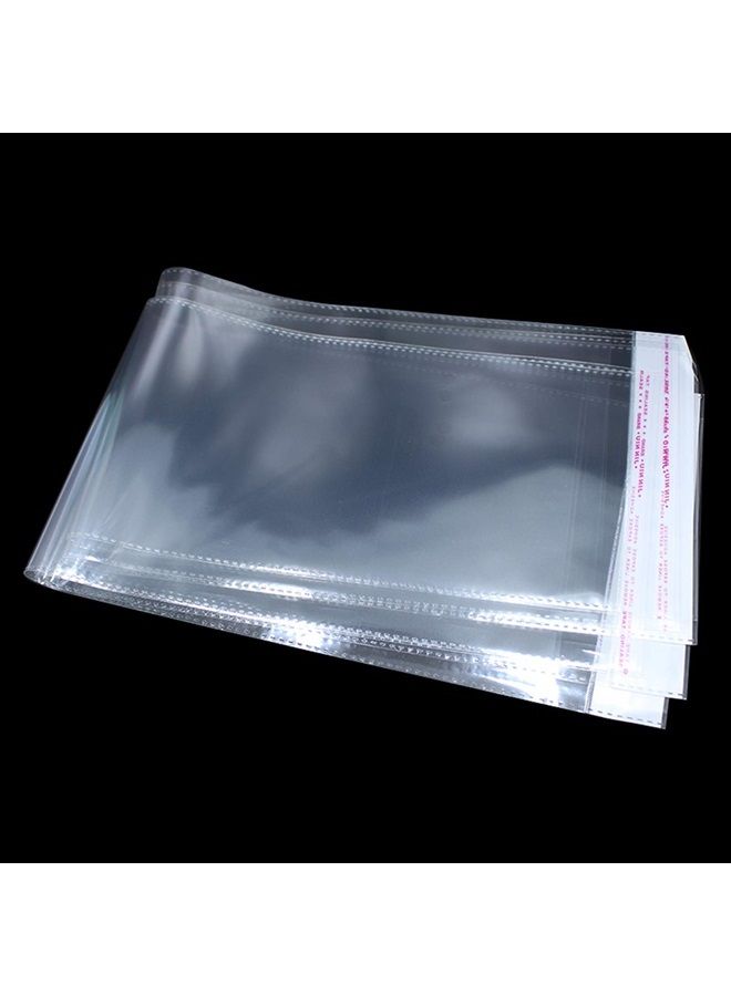 PABCK 100 Pack 6.1x15.7 inches Clear Self Adhesive Straight Hair Packaging Bags with Hang Hole Wigs Hair Storage Beauty Personal Care Hair Care Extensions Wigs Accessories Hair Extensions - Image 3