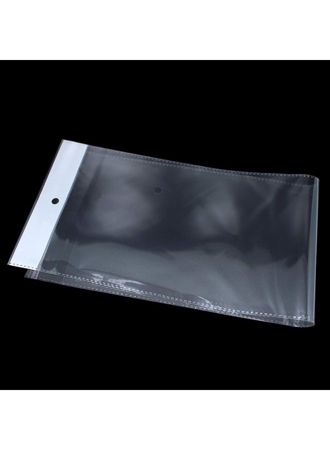 PABCK 100 Pack 6.1x15.7 inches Clear Self Adhesive Straight Hair Packaging Bags with Hang Hole Wigs Hair Storage Beauty Personal Care Hair Care Extensions Wigs Accessories Hair Extensions - Image 2