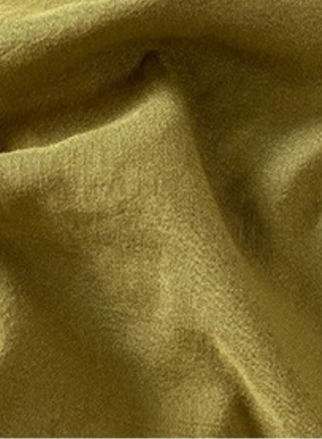 LUNA Home King Size 6 piece Bedding Set Without Filling, Washable Cotton Khaki Color. - Image 4