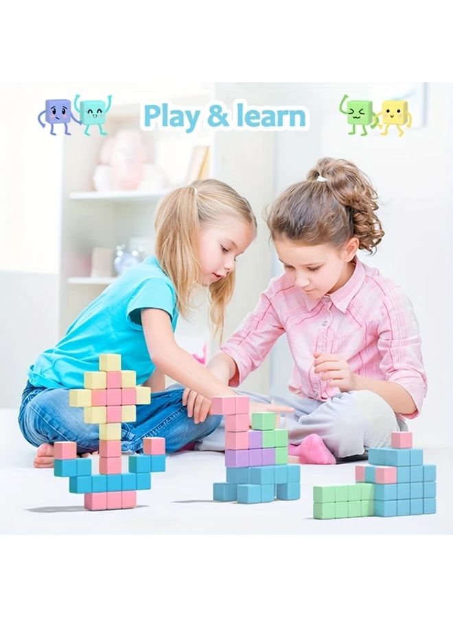 100pcs Macaron Magnetic Toys Construction And Creativity Set Perfect Gift For Kids - Image 5