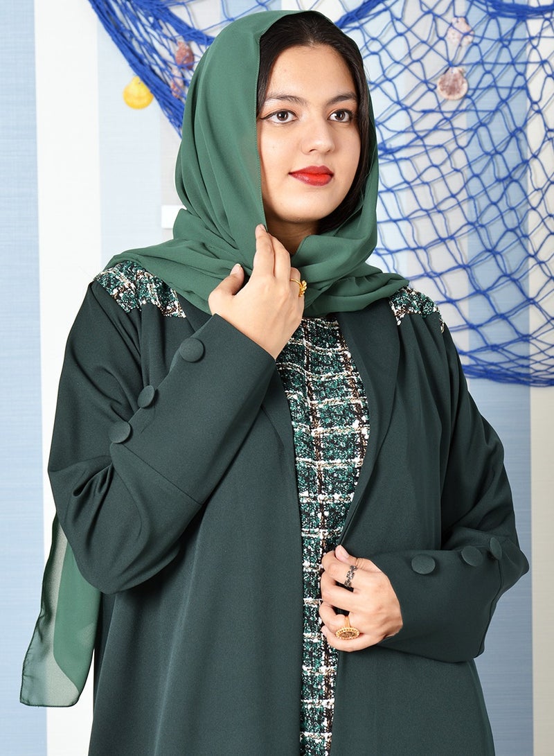 Bousni Stylish Travel Wear 4 Piece Set Including Trouser, Tweed Shirt - Image 3
