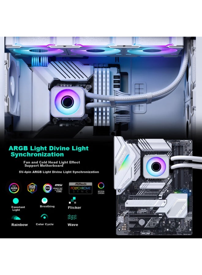Phanteks Ice Spirit D30 X2 White 420 All-in Cpu Liquid Cooler - Image 1