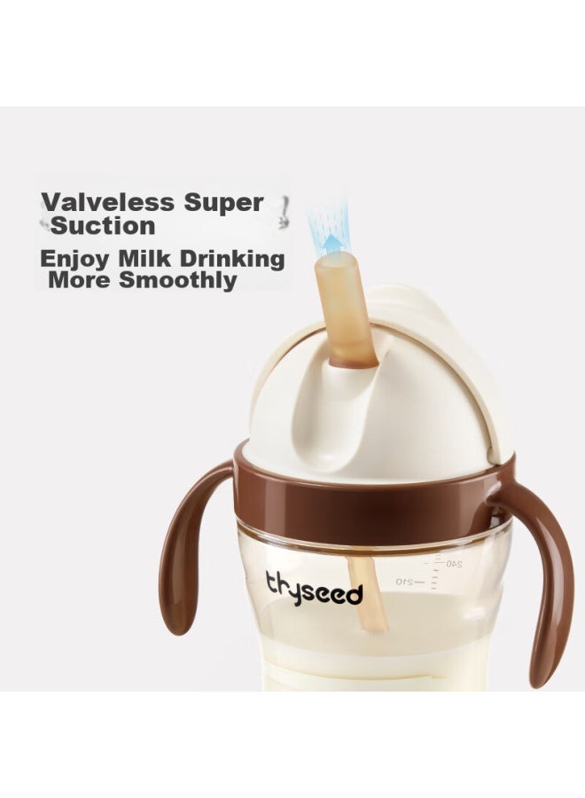shixi Worldjoy Kids Straw Cup 1-3 Years Old Baby Drinking Bottle Water Cup Ppsu Milk Cup Kindergarten School Water Cup - Image 1