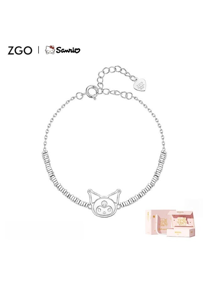 زجو مخصصة S925 الفضة الإسترلينية طبقات سوار هدية عيد ميلاد لطيف - Image 1