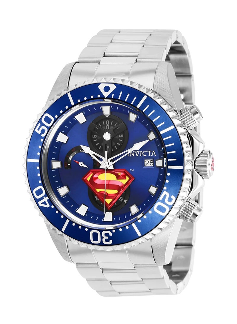 Invicta Invicta Dc Comics Men's 47mm Stainless Steel Blue Dial Vd57 Quartz 