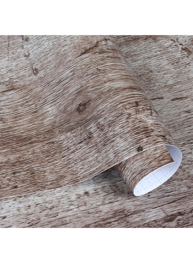 Bluejw Pvc Wood Grain Wallpaper Self-adhesive Bedroom Living Room Cabinet Furniture Renovation Stickers Self-adhesive Wallpaper With Glue Wood Grain Paper - Image 5