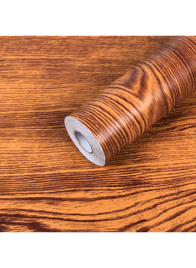 Bluejw Pvc Wood Grain Wallpaper Self-adhesive Bedroom Living Room Cabinet Furniture Renovation Stickers Self-adhesive Wallpaper With Glue Wood Grain Paper - Image 3