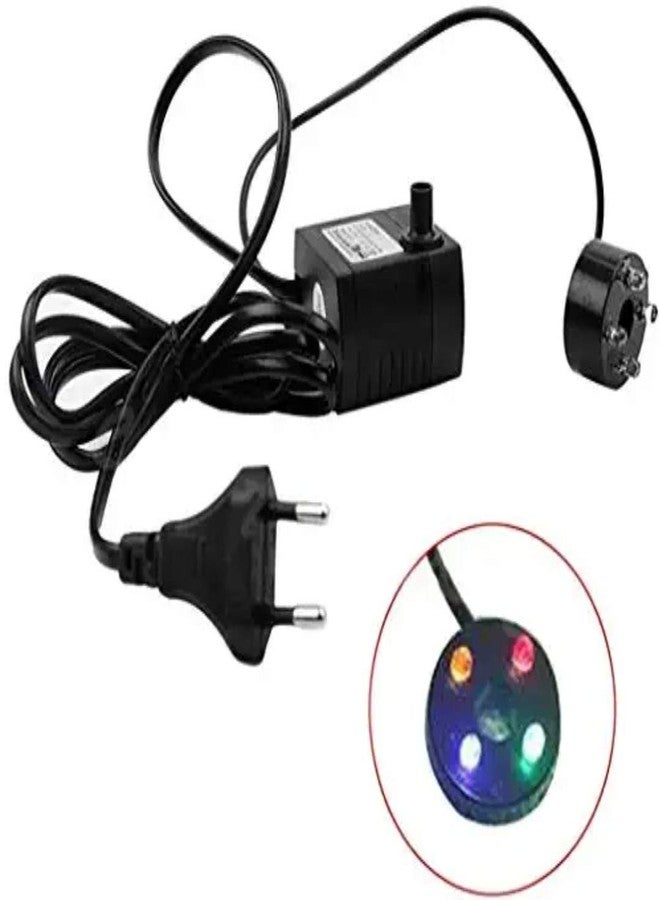 Decorion™ (150L/H, 2W, 40 Hmax) Submersible Water Pump with RGB Light for Small Fountain, Fish Tank, Pond with 1.5m Power Cord - Image 2