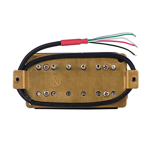 FLEOR Electric Guitar Humbucker Pickups Ceramic Double Coil Guitar Bridge Pickup & Neck Pickups Set-Black - Image 2
