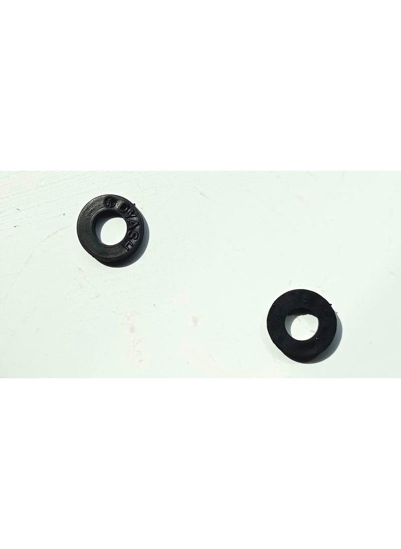 Round Rubber Flat Washer Black 18 mm 25 Pcs RR002  - Image 3