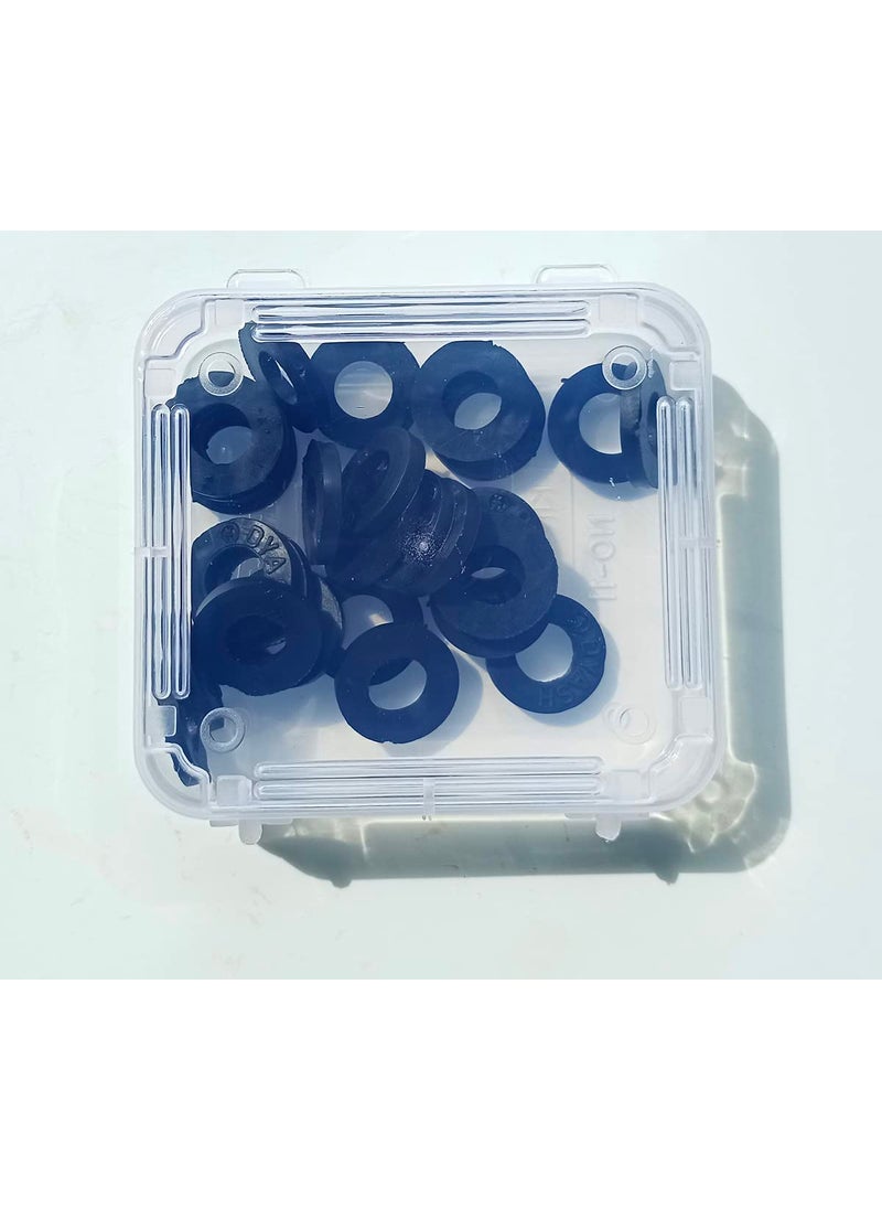 Round Rubber Flat Washer Black 18 mm 25 Pcs RR002  - Image 5