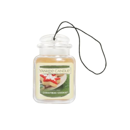 Yankee Candle Car Air Fresheners, Hanging Car Jar Ultimate, Neutralizes Odors Up To 30 Days, Christmas Cookie, 0.96 OZ (Pack of 4) - Image 2
