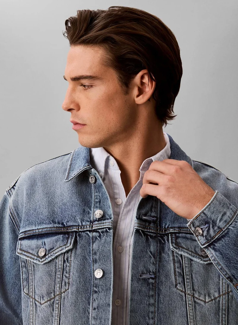 Calvin Klein Jeans ANDREW Classic Trucker Jacket for Men | Best Price UAE