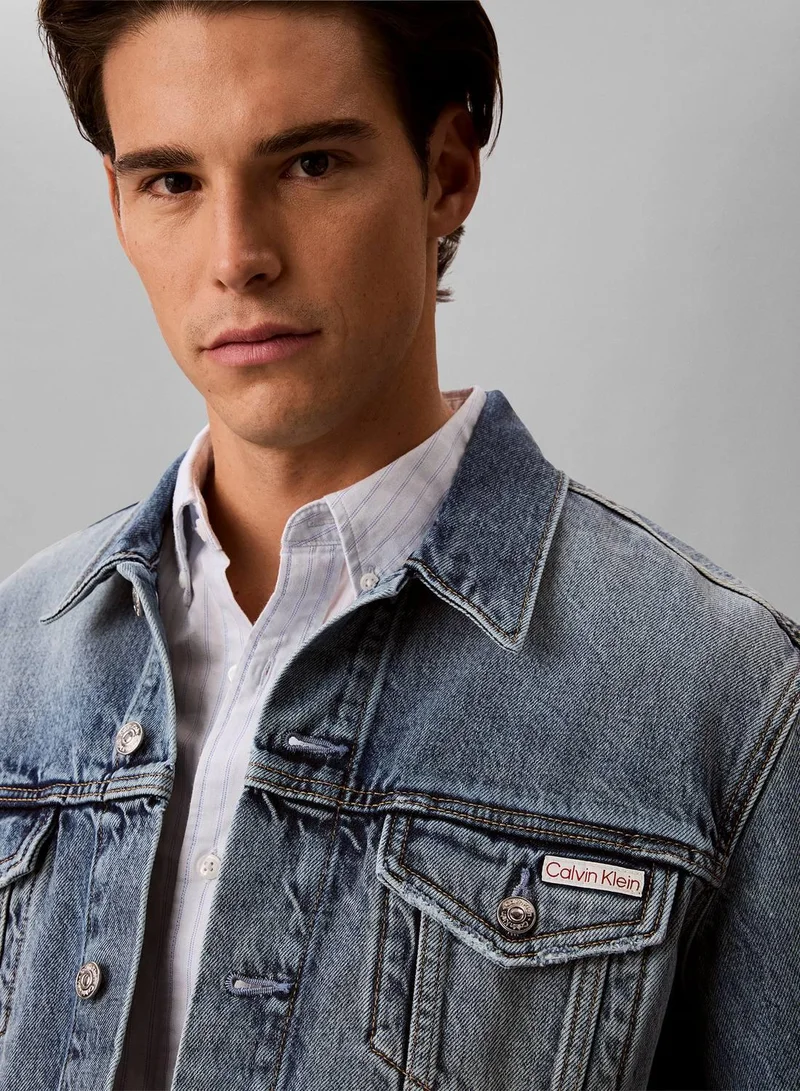 Calvin Klein Jeans ANDREW Classic Trucker Jacket for Men | Best Price UAE