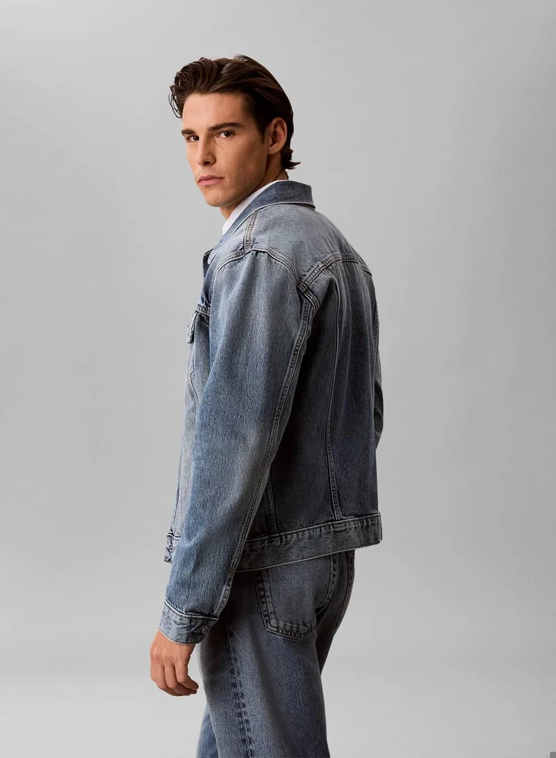 Calvin Klein Jeans ANDREW Classic Trucker Jacket for Men | Best Price UAE