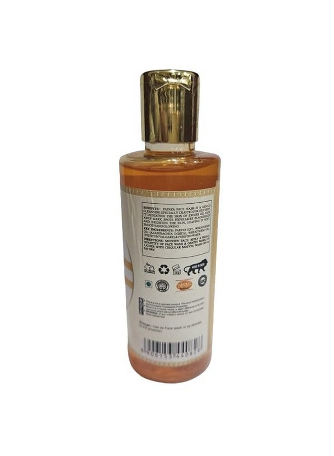 J K b K Khadi Vedimatic Herbal PAPAYA Face Wash - 210 ml - Image 2