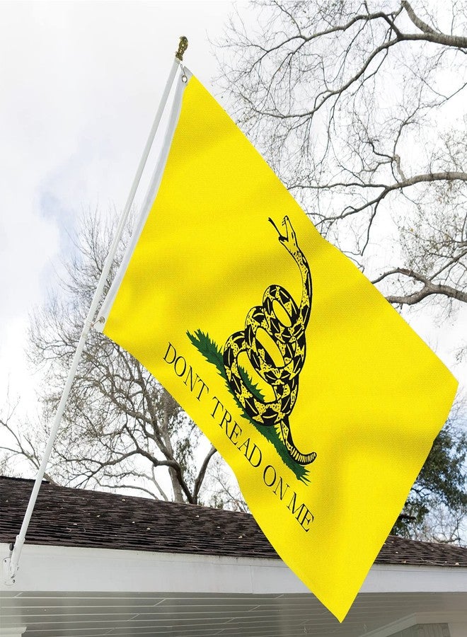 ARSOF Dont Tread On Me Flag 3x5 Outdoor 240D Heavy Polyester Duty Double Sided 3ply Gadsden Flag Vibrant Colors Durable Canvas Header with 2 Brass Grommets Tea Party Rattle Snake Banner - Image 2