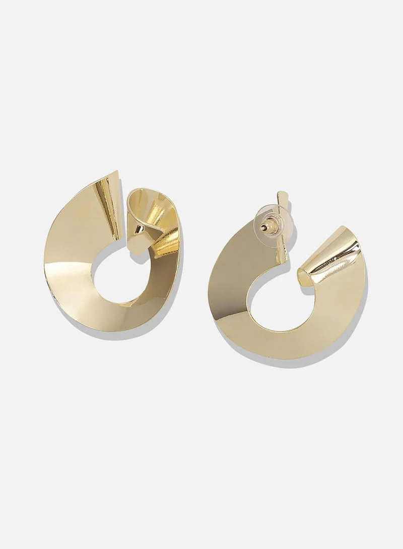 SOHI Minimal Spiral Artificial Drop Earring Jewellery