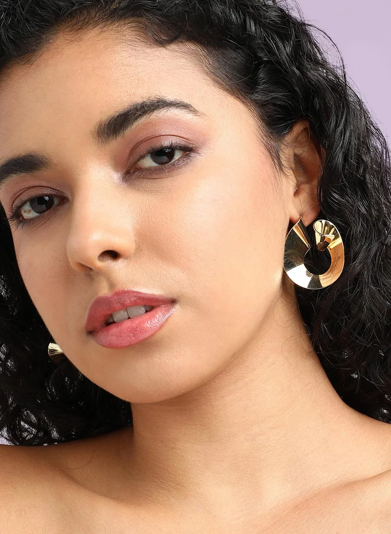 SOHI Minimal Spiral Artificial Drop Earring Jewellery