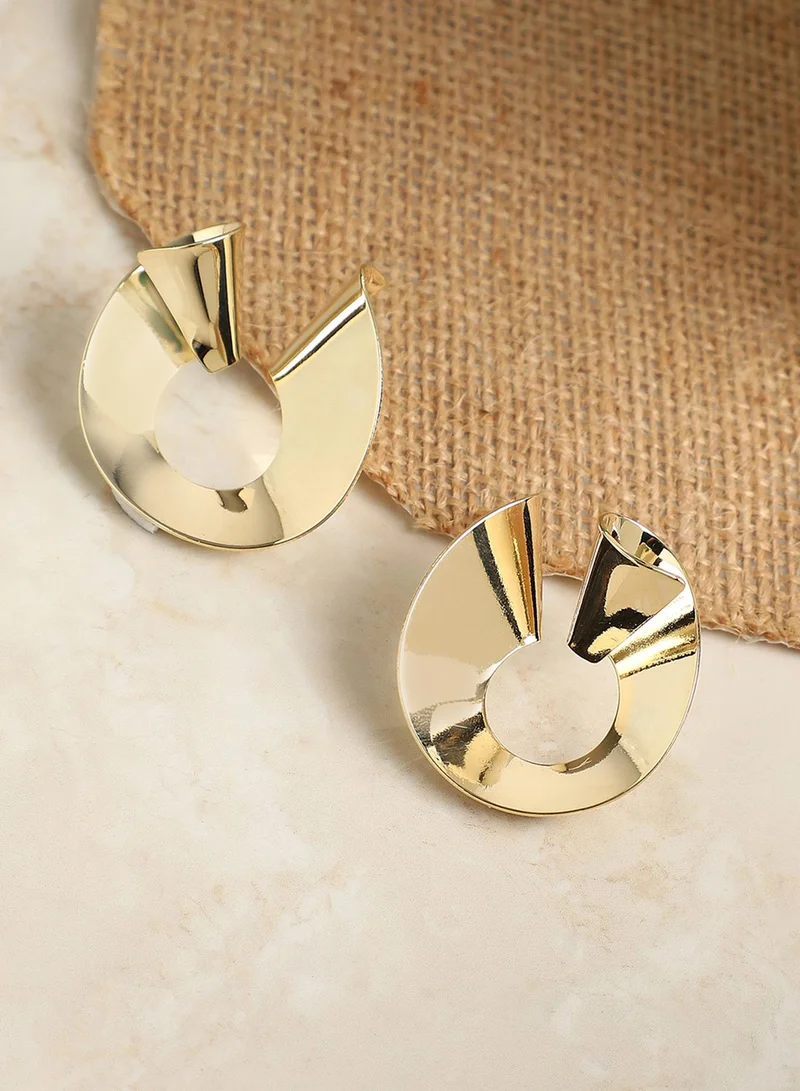 SOHI Minimal Spiral Artificial Drop Earring Jewellery