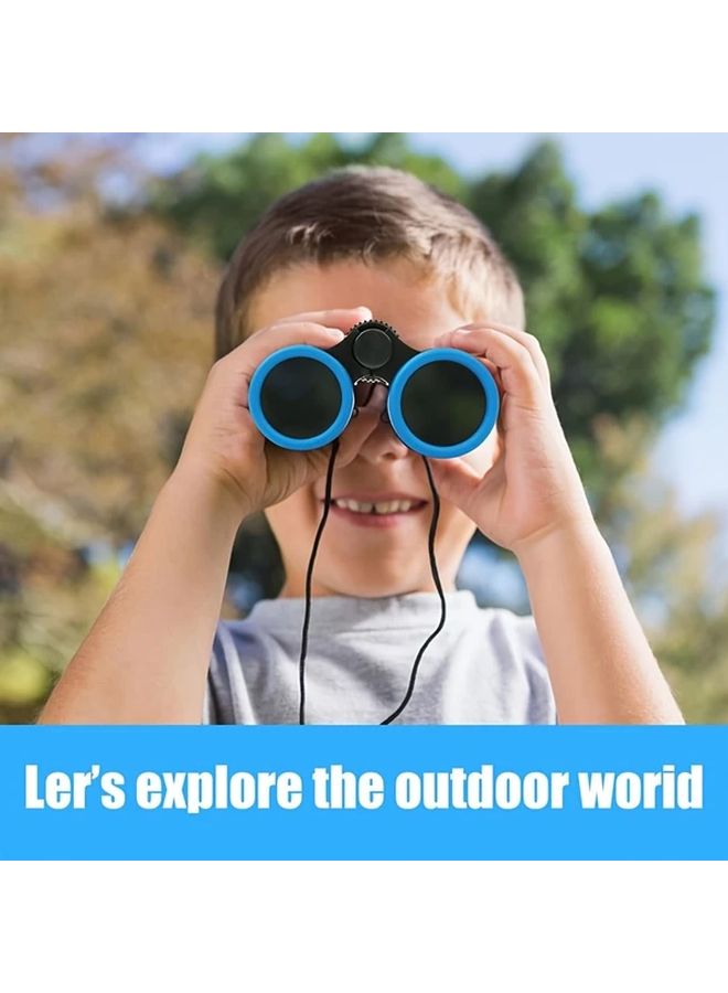 Blue Binoculars for Kids Educational Toy for Bird Watching Camping Science Detective - Image 4