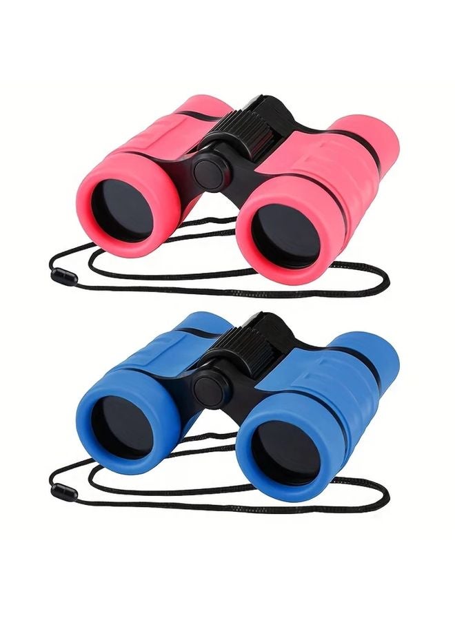 Blue Binoculars for Kids Educational Toy for Bird Watching Camping Science Detective - Image 1