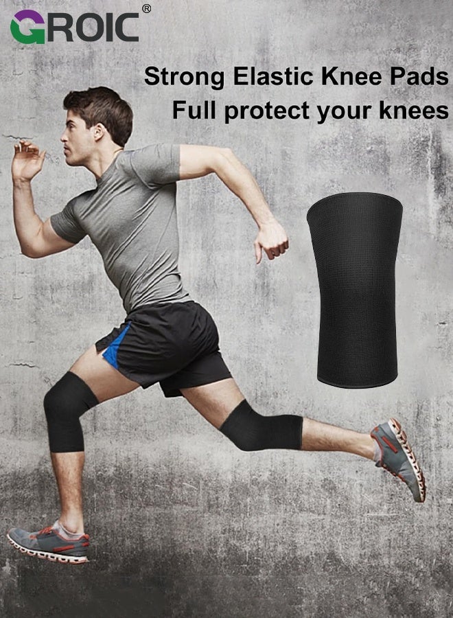 GROIC 1Pcs Compression Knee Brace,Knee Brace for Running Knee Pain, Knee Support Compression Sleeve, Workout Sports Knee Braces for Walking, Running, Gym, Basketball,ACL & Arthritis Pain Relief, Knee sleeves Support(M) - Image 4