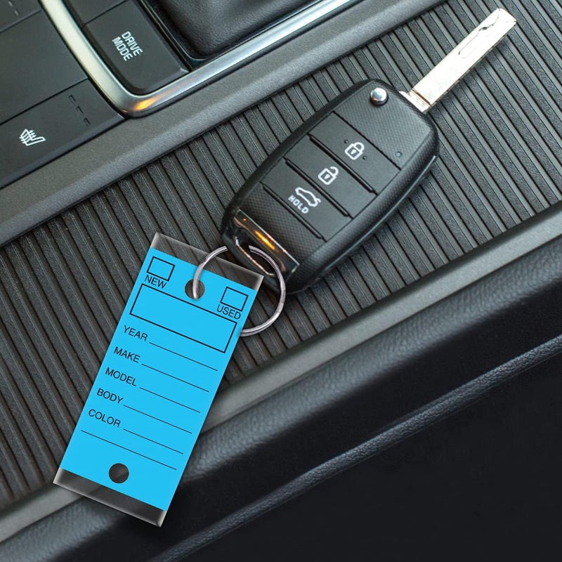 Versa-Tags 500 Per Box, Self-Protecting Paper Key Tags with Chrome-Plated Split Rings Perfect for Car Truck Or RV Dealersr Blue - Image 5