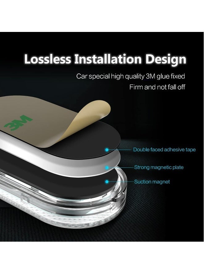 MUNTAQI Car LED Lights, Interior Portable Small Incar LED Touch Lights with 6 Bright LED Lamp Beads, USB Rechargeable Lighting Light Car Emergency Light (Purple Light) - Image 5