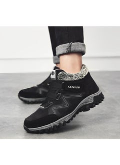 REOCLE Women's Snow Boots Winter Thermal Villi Leather Platform Shoes with Warm Lining & Anti-slip Sole Hiking Shoes  - Image 3