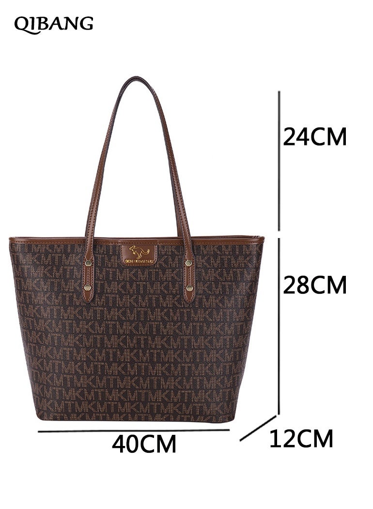 QIBANG Tote Bag for Women Large Handbags and Purses for Women PU Leather Womens Shoulder Bags - Image 5