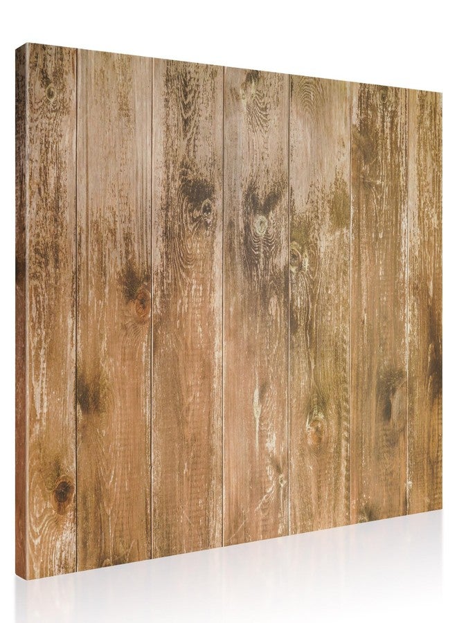 QUEENLINK Magnetic Dry Erase Board, 24'' x 18'' Decorative Magnetic Board for Wall, White Board Magnet Board Display Board, Brown Wood Plank - Image 1