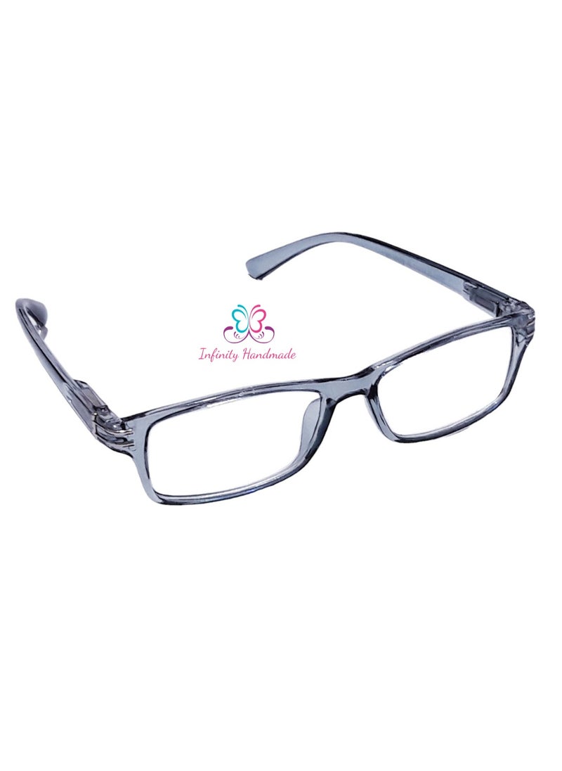 ماركة غير محددة Reading Glasses  Men & WOMEN Presbyopia Glasses Spring Leg Business, Comes with a special eyeglasses box and a free cotton handkerchief, Exclusive from Seller INFINITYHANDMADE Only  - Image 2