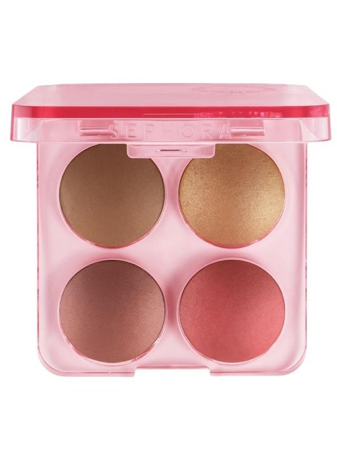 SEPHORA COLLECTION Colorful Face Palette – All-in-One Blush, Bronzing Powder & Highlighter for Sculpting, Defining & Enhancing the Complexion – 03 Tan to Deep