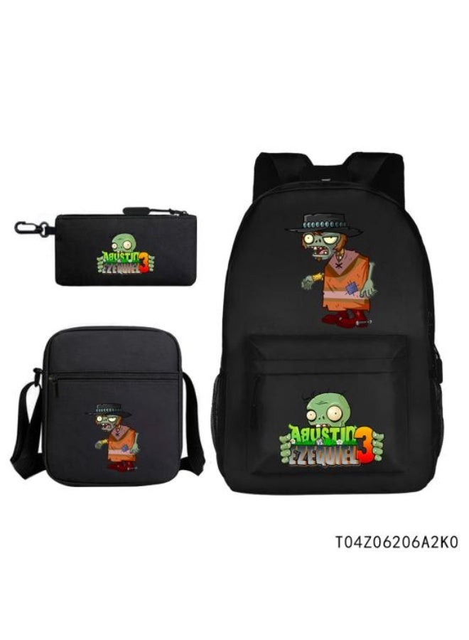 Exquisite animation backpack, three-piece set configuration, unique design and worry-free storage - 531 - Image 1