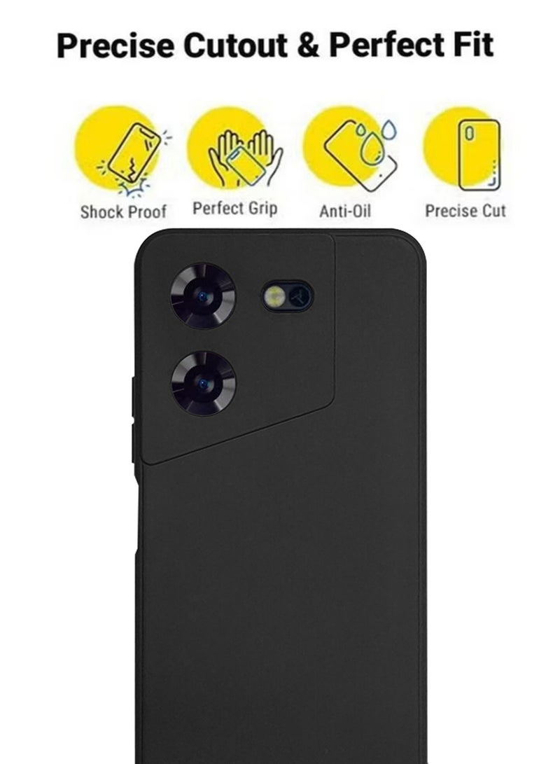 TECNO Pova 5 Silicone Back Case Cover Mobile Phone Accessories with Anti-drops Anti-fingerprints Camera Protection Soft Anti-scratches Anti-drops Anti-fingerprints Protector For TECNO Pova 5  - Image 2
