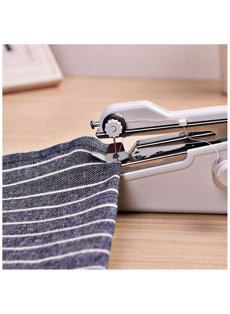 دلفينو ماكينة خياطة صغيرة محمولة باليد، خياطة يدوية سريعة من DELFINO، خياطة يدوية محمولة بدون أسلاك مع ملحقات لملابس القماش للمبتدئين والأطفال... - Image 4