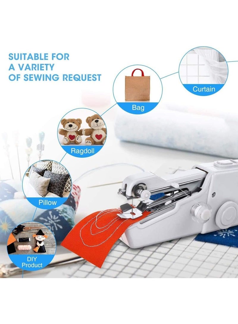 دلفينو ماكينة خياطة صغيرة محمولة باليد، خياطة يدوية سريعة من DELFINO، خياطة يدوية محمولة بدون أسلاك مع ملحقات لملابس القماش للمبتدئين والأطفال... - Image 5