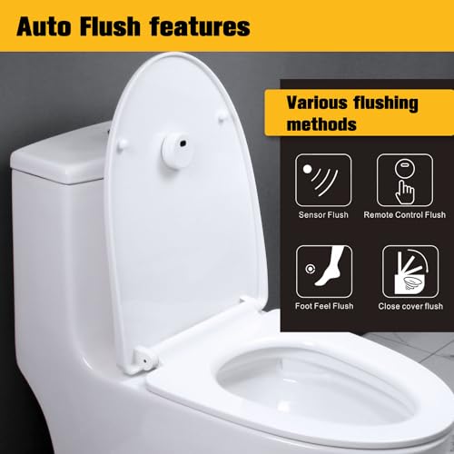 KERDE 3Inch Water Tank Accessories Touchless Toilet Flush Kit Automatic Toilet Flusher Dual Flush Valve Replacement Kit Battery Powered OnePiece Toilet Repairheight 10in 11in 3L24CM - Image 3
