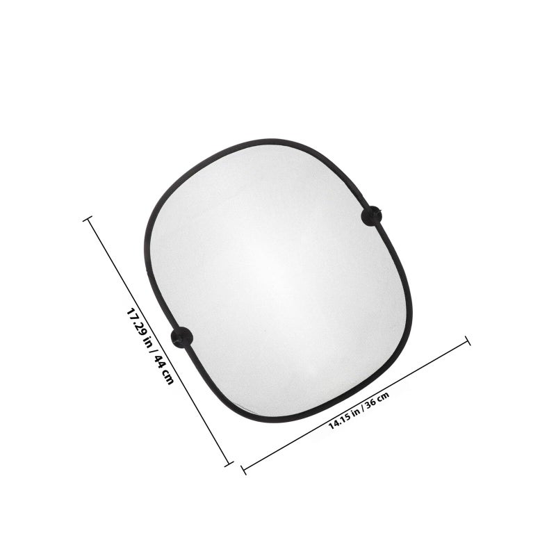2Pcs Car Side Window Sunshade 44x36cm Black Mesh Rear Sun Shade For Summer Sun Protection - Image 3